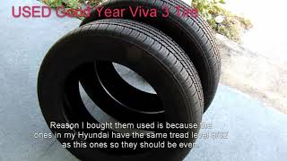 Good Year Viva 3 AS tires 225/60R18