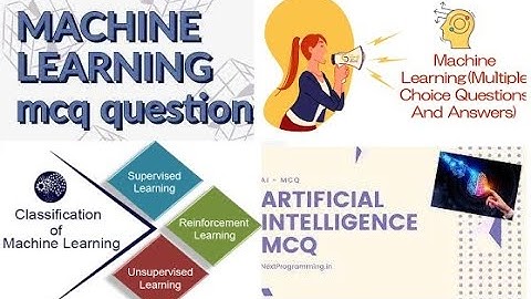 Machine learning MCQ questions || MCQ ON MACHINE LEARNING AND ARTIFICIAL INTELLIGENCE FOR GATE EXAM