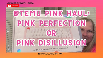 @temu Pink Haul: Pink Perfection or Pink Disillusion