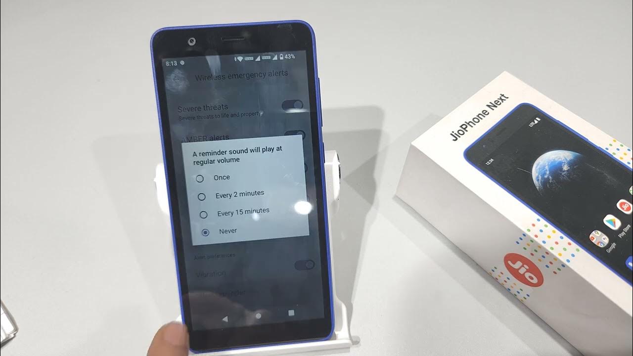 how to turn Off wireless emergency alerts in jio phone jio phone