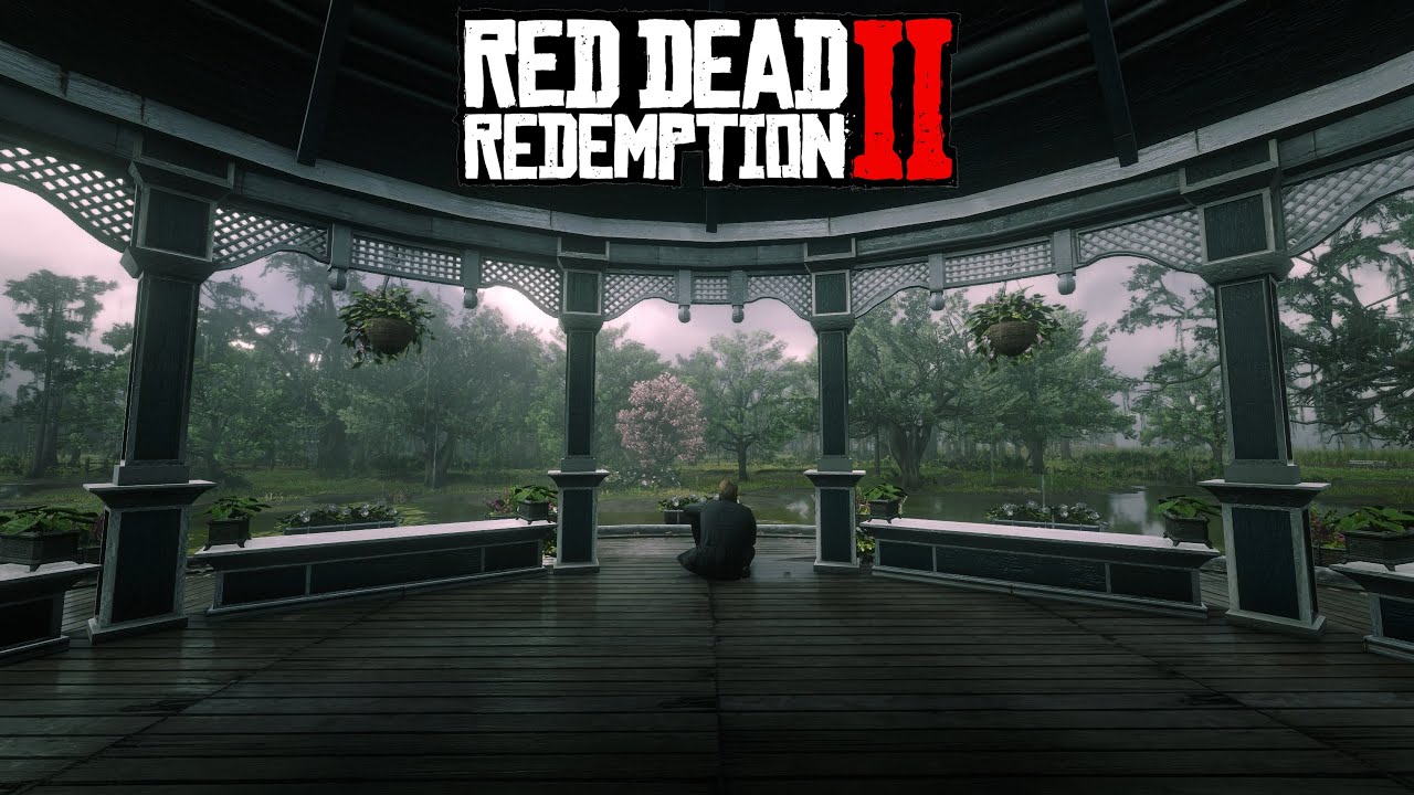 RDR2 - Relaxing and listening to the Rain [Relax/Background/Sleep]