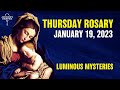 THURSDAY ROSARY 💙 Luminous Mysteries of Holy Rosary 💙 January 19, 2023 💙 VIRTUAL ROSARY