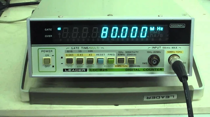 Leader LDC-825  Digital counter　動作確認