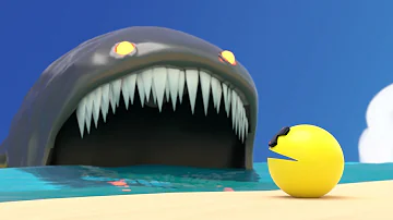 Pacman Vs Bloop Monster (Level 40 : Shark ocean)