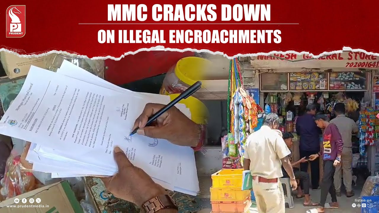 Mormugao Municipal Council Cracks Down on Illegal Encroachments - YouTube