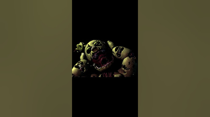 springtrap ripping off his face