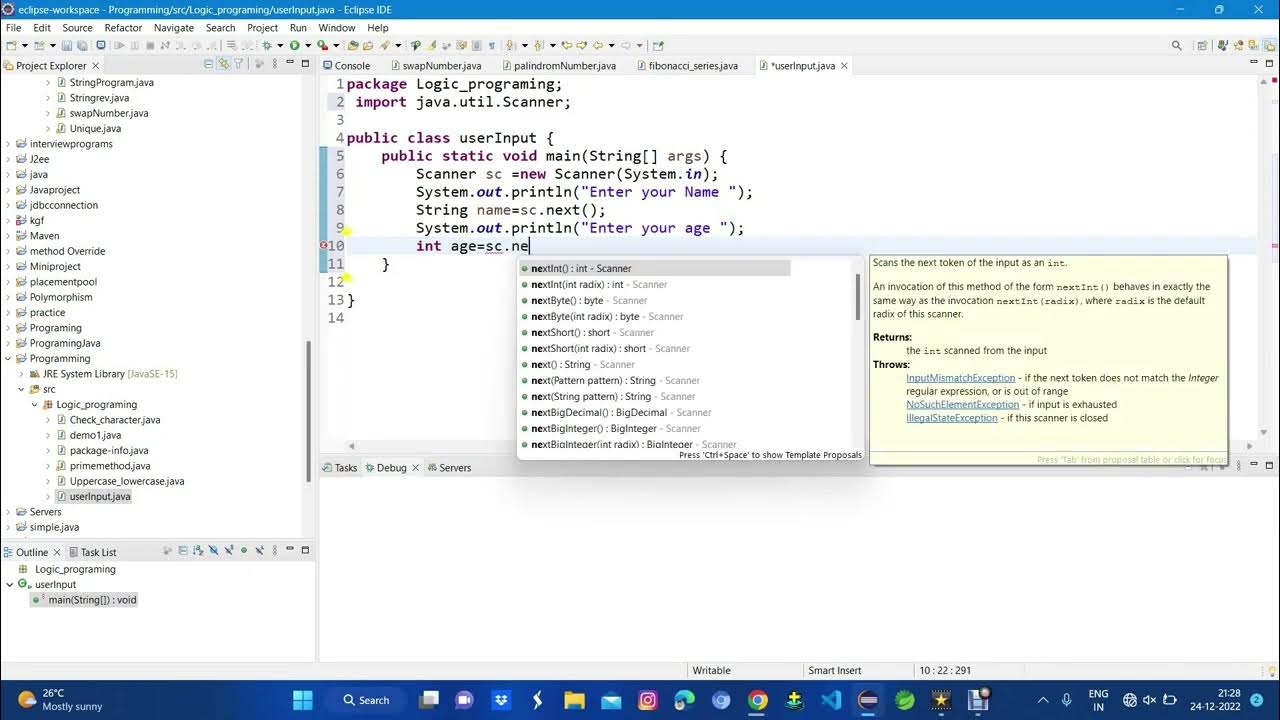 How to get User Input Using Java In E-Clips - YouTube