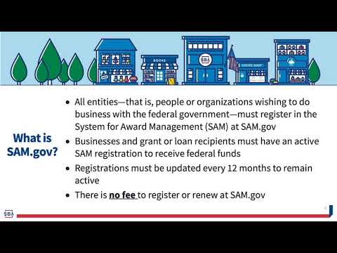 Video SAM.gov Entity Registration Training - youtube