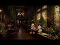 Smooth Jazz At Elegant Coffee Shop | Soothing Jazz Music & Gentle Nature Sound For Study, Work,Relax