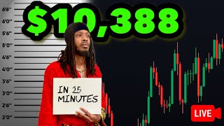 Live Trading NASDAQ: $10,338 In 25 Minutes Using Supply \& Demand Strategy | (FUTURES)