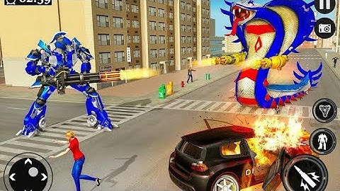 Cobra Robot Transform Snake Shooting Game 2021