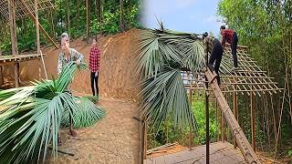 SOLO MOM Builds Dream House: Kind-Girl Helps Her Build a Amazing Bamboo House in the Forest