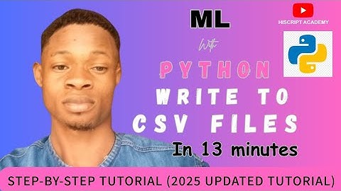 Python for beginners | python library | CSV Modules- How to write to CSV