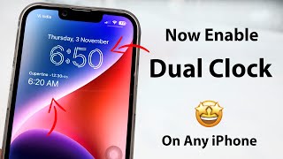 How to Enable Dual Clocks on Any iPhone Lock Screen🔥🔥 - iPhone 6s, 7, 8, X, 11, 12, 13, 14 screenshot 5