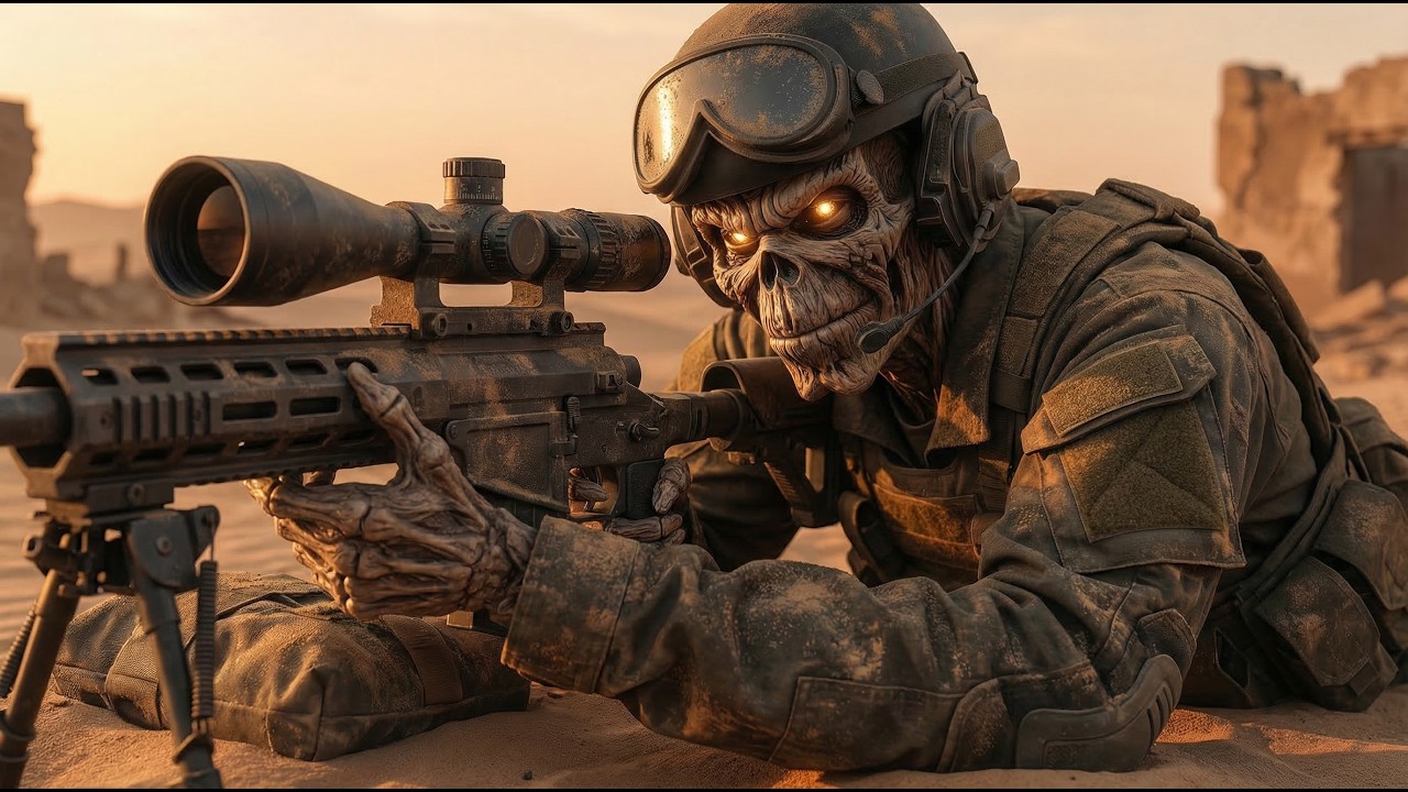 ⁣Afraid to Shoot Strangers - Iron Maiden 4K AI VIDEO ANIMATION