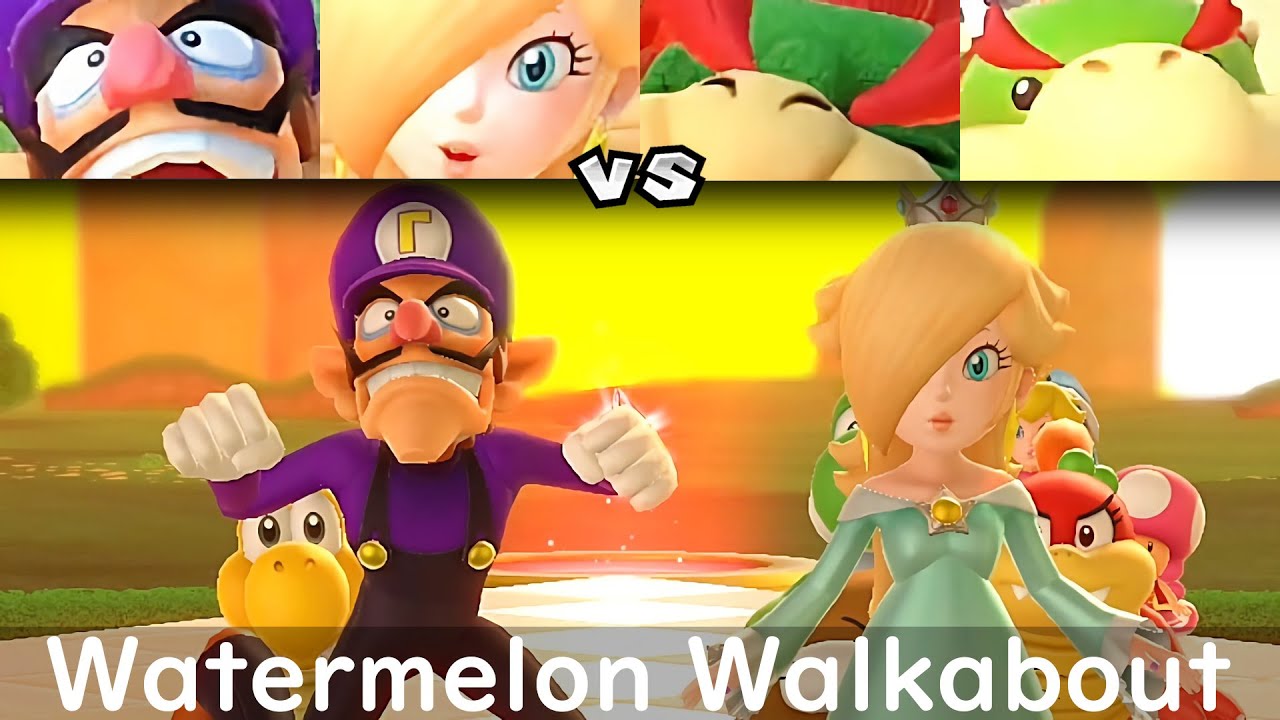 Super Mario Party - Get Over It - Waluigi and Rosalina vs Bosss Bowser and  Donkey Kong in 2023