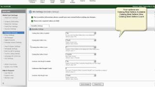 Shopping cart software:Pinnacle Cart: Bestsellers Settings in Pinnaclecart screenshot 3