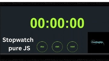 Stopwatch | Vanilla JS