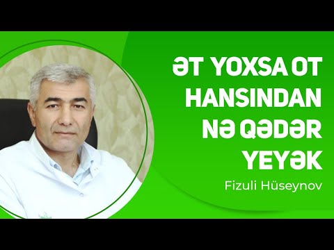 Ət yoxsa ot hansından nə qədər yeyək ? | Fizuli Hüseynov