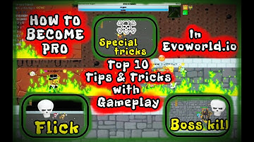 How to become pro, top 10 tips and tricks in evoworld.io with my gameplay💀🎯