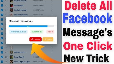 Delete All Messenger Chat In One Click  2023 || Facebook Messenger All Messages Delete Kaise Karen