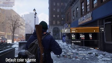 The Division Colorblind Modes - PS4
