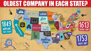 What Is Each U.S. State's OLDEST Company?