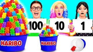 تحدي 100 طبقة من الطعام | معركة الطبخ المجنونة BaRaDa Challenge
