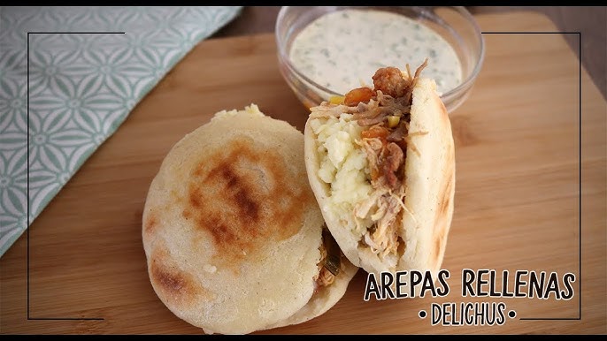 Cómo hacer 'Arepas venezolanas' rellenas de pollo de forma fácil y