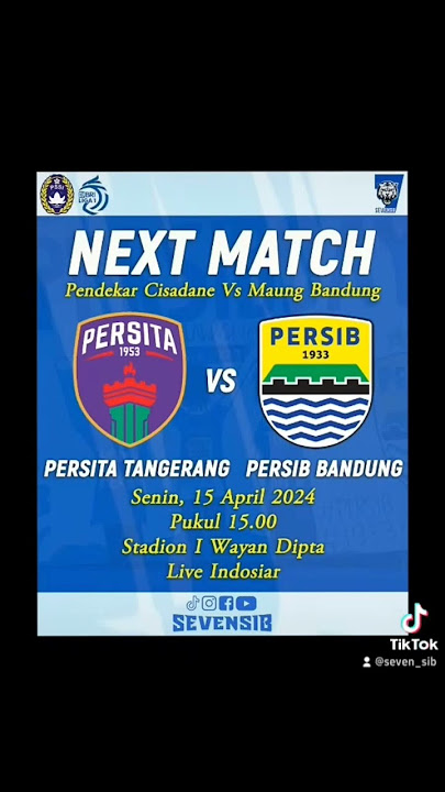 Jadwal Persita Vs Persib #persib #bobotoh #reels #viral #storywa