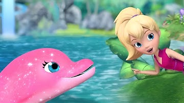 Polly Pocket | Full Episodes | Waterfall Games with Dolphins | Kids Movies | Girls Movie