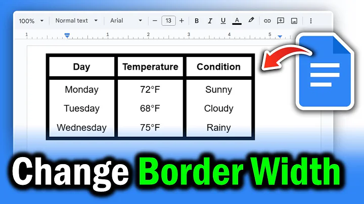 How to Change Table Border Width in Google Docs (2 Easy Methods)