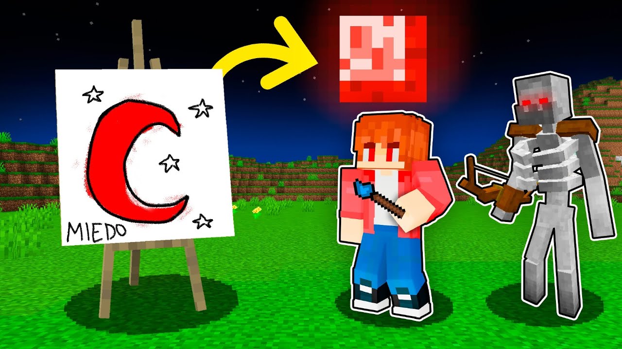 TROLLEÉ a mi Amigo DIBUJANDO en Minecraft!