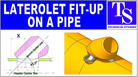 PIPING - LATEROLET FIT UP ON A STRAIGHT PIPE TUTORIAL Pipe fit up tutorials