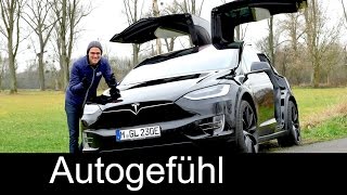 Tesla Model X FULL REVIEW test driven Crossover SUV p90D  Autogefuehl