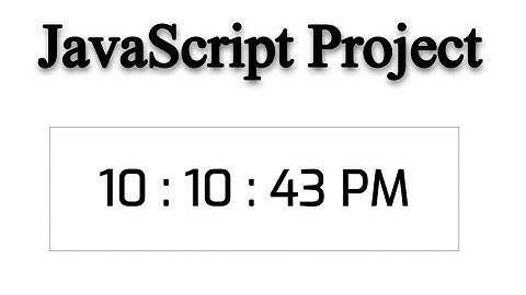 Simple javascript project 😮😱 Digital clock 😍 With Source Code