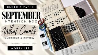 Cloth & Paper September Intention Box Unboxing | Was the Bibliophile Notebook Worth It? 👀 screenshot 2