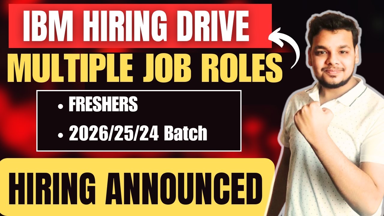 IBM New Roles Hiring Announced | Biggest Hirings | OFF Campus Job Drive ...