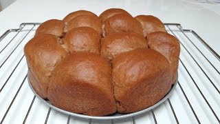 Super Soft Mocha Bread Bun (HandKnead)