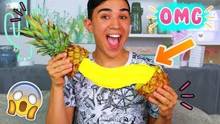 JE FAIS DU SLIME DANS UN ANANAS ?!! JustJonathan