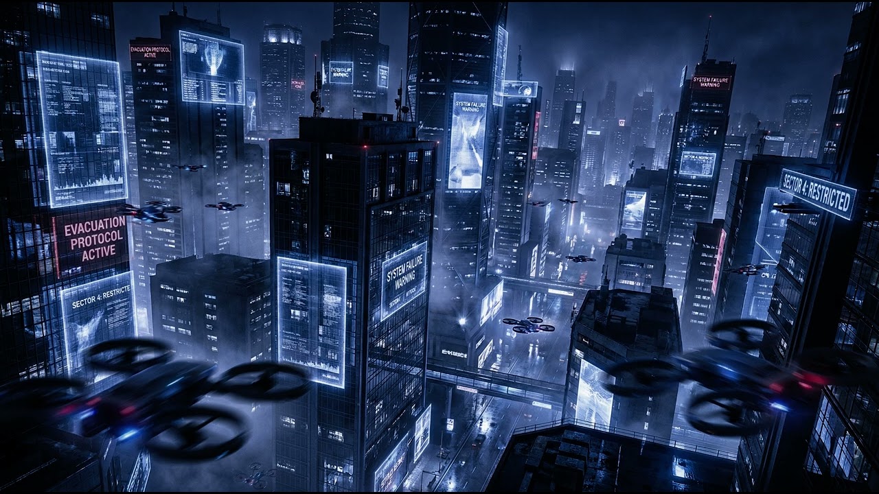 Terminal Evacuation Protocol | Cyberpunk Futurewave Dystopian Soundscape