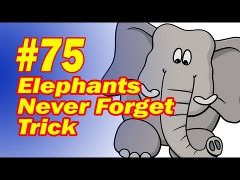 Easy Mentalism Trick - Elephants Never Forget - How To Do Add-A-Number Type Trick