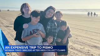 Woman fined $88K after kids collect clams from Pismo Beach