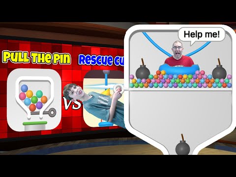 Pull The Pin vs Rescue Cut Gameplay and Review (iOS and Android Mobile Games)