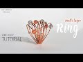 Multi layer simple wire wrap ring tutorial diy ring easy ring diy jewelry how to make