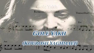 Video thumbnail of "Gole Yakh (Kourosh Yaghmaei) Midi-Instrumental-Sheet music"