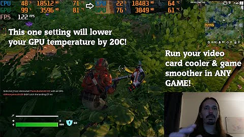 One Setting Will Lower Your GPU & CPU Temperature By 20C!  ANY Game!