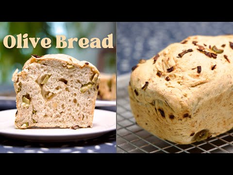 You won't regret to make this delicious Whole Wheat Olive Bread - Easy recipe