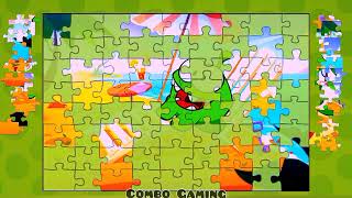 puzzle #1259 gameplay || hd om-nom at beach jigsaw puzzle || @combogaming335