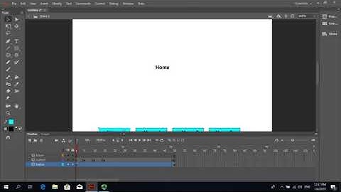 Animate CC: Button link to a frame (Hyperlink)